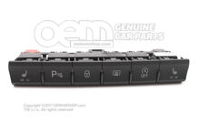 Ovládací panel s tlačidlami saténovo čierna/biela