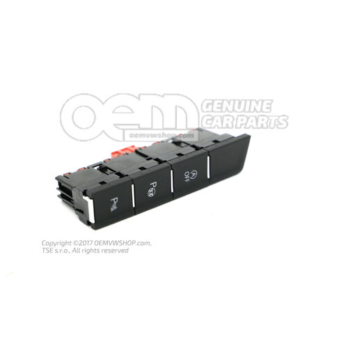 Ovládací panel s tlačidlami saténovo čierna/hliníková 5NB927238BWZU