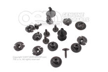 1 súprava upevňovacích dielov pre kryt podbehu kolesa