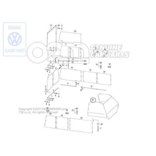 Záclonka pre priestor vodiča