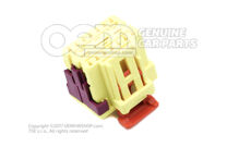 Puzdro s plochými kontaktmi s blokovaním kontaktu 8K0972483C