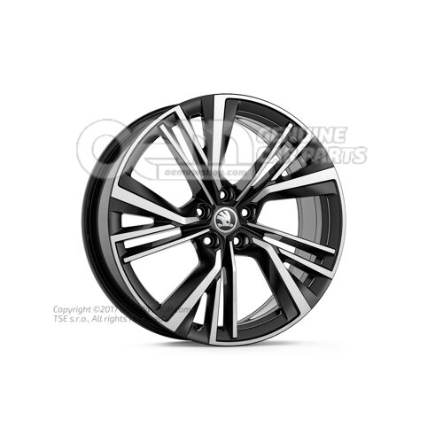 Hliníkový ráfik Čierna metalíza 5LG071490Q FL8