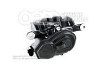 4N0615403H QB7 Audi A8/S8 čierna Puzdro brzdového strmeňa so servomotorom, plnené a prepláchnuté bez brzdových doštičiek veľkosť 350x28mm zadné ľavé (1)