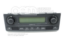 Displej a ovládací panel s CU pre elektronicky riadenú klimatizáciu satin bla