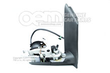 Kryt vonkajšieho zrkadla saténový čierny (1)