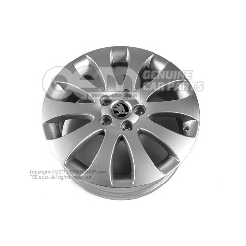 Chrómovaný hliníkový ráfik Škoda Superb 3T