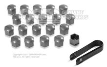 1 sada krytiek na čapy kolies sivostrieborná 000071215P UZ7