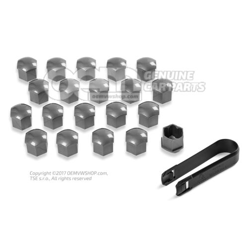 1 sada krytiek na čapy kolies sivostrieborná 000071215P UZ7