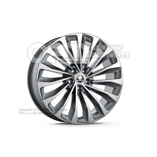 Hliníkový ráfik Antracitová metalíza (sivá) 5LG071490E HA7