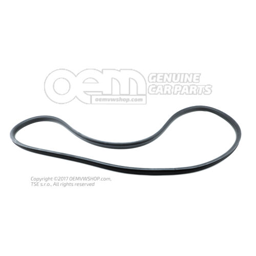 Tesnenie dverí, vnútorné saténové čierne