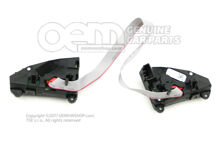 Multifunkčné tlačidlá na volante saténové čierno / biele (1)