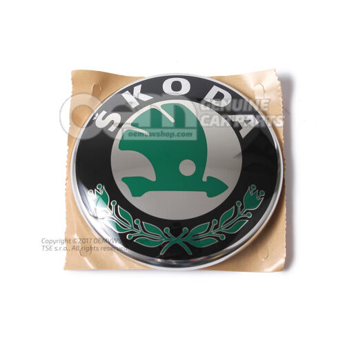 Znak SKODA saténový čierny / melanžový Škoda Yeti 5L