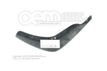 Bahenná klapka saténová čierna