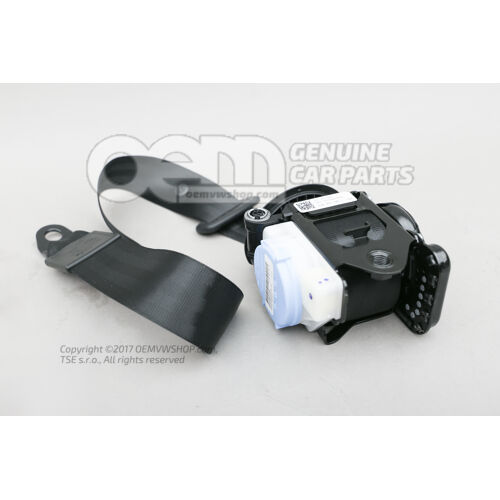 Trojbodový zotrvačník čierny / saténový čierny