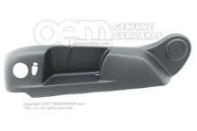 Obloženie rámu sedadla saténové čierne