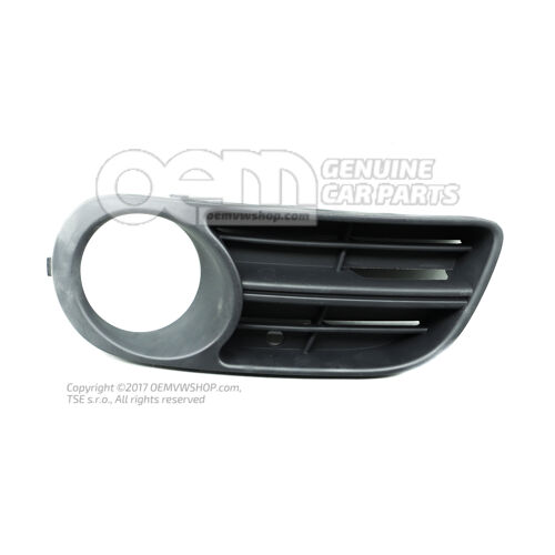 Krytka na kryt hmlového svetla saténová čierna Škoda Fabia 6Y