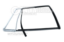 Vedenie okna saténové čierne