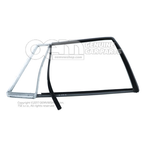 Vedenie okna saténové čierne