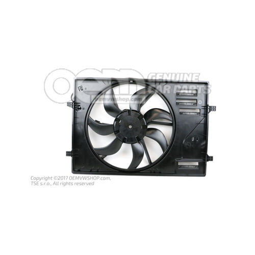Ventilátor chladiča s krúžkom ventilátora