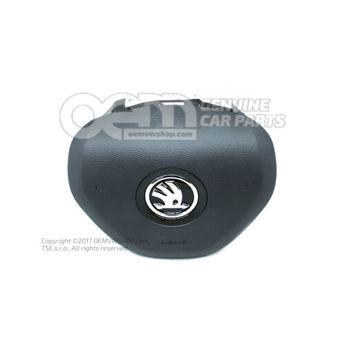 Airbag unit for steering wheel satin black/high chrome 6V0880201AFIZY