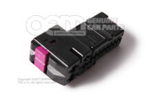 Puzdro s plochými kontaktmi s blokovaním kontaktu