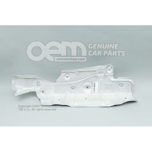 Tepelný ochranný plech pre koncový tlmič hluku