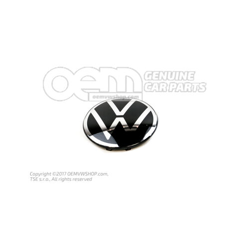 VW emblém čierna chrómovaná (lesklá) 2GM853601EDPJ