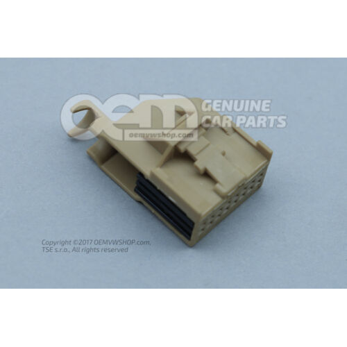 Puzdro s plochými kontaktmi s blokovaním kontaktu