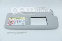 Slnečná clona so zrkadlom a krytom mesiac strieborná (1)