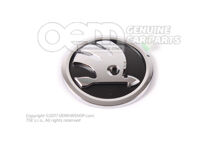 Znak SKODA vysoký chróm / čierna (1)