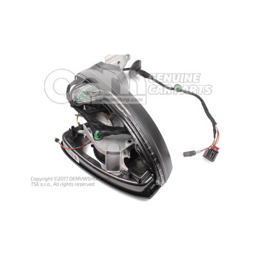 Kryt vonkajšieho zrkadla saténový čierny Volkswagen Tiguan Allspace 5N