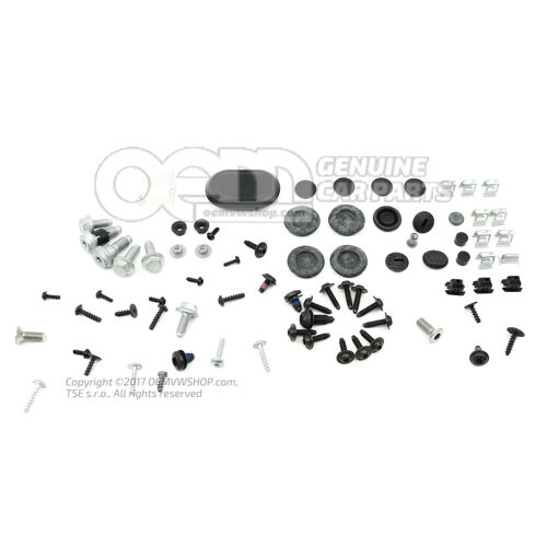 1 sada upevňovacích dielov na dvere 4G0098619B