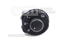 Spínač nastavenia vonkajších zrkadiel čierny Škoda Octavia 1Z