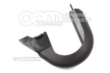 Zarážka krytu viečka saténová čierna