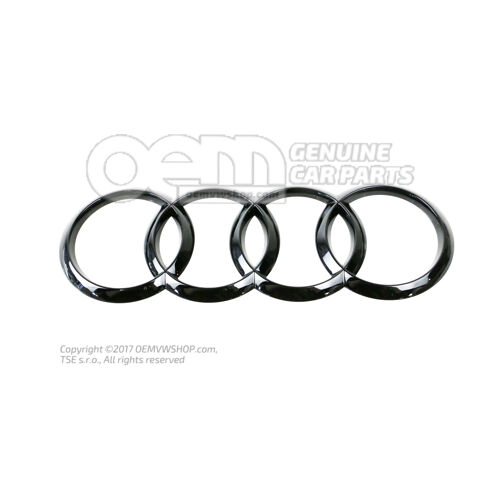 Znak AUDI čierna-lesklá 8V4853742AT94