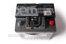 Akumulátor s ukazovateľom stavu nabitia, naplnený a nabitý                  'ECO' (6)