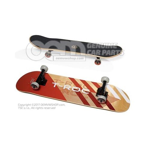 2GV050530  645 Skateboard, Flame Red, T-Roc Collection