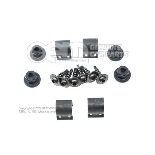 1 súprava upevňovacích dielov pre lapač nečistôt