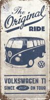 Plechová plechová značka VW Bus pôvodná jazda Plechová plechová značka VW Bus pôvodná jazda
