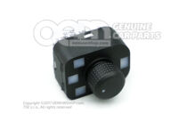 Spínač pre elektricky nastaviteľné a vyhrievané vonkajšie spätné zrkadlá saténová čierna