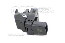 Tlačidlo na ovládanie zadného veka čierno-biele (3)