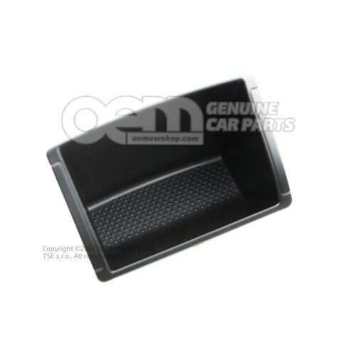 Vložka do odkladacej schránky saténová čierna