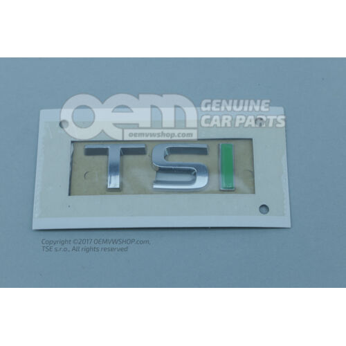 Nápis leštený chróm / zelená