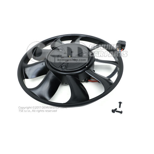 Ventilátor chladiča s riadiacou jednotkou 8W0959455AB