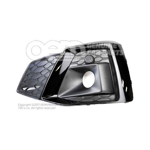 Mriežka vedenia vzduchu saténovo čierna/čierna-lesklá 8W6807681TT94