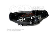 Audi RSQ8 čierny strmeň bez brzdových doštičiek rozmer 420x40mm ľavý (3)