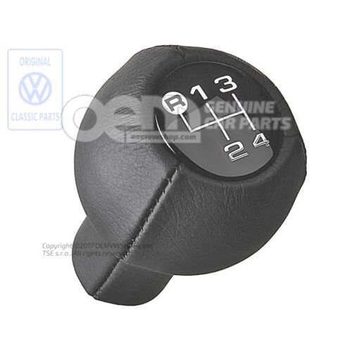 Hlavica radiacej páky (koža) čierna