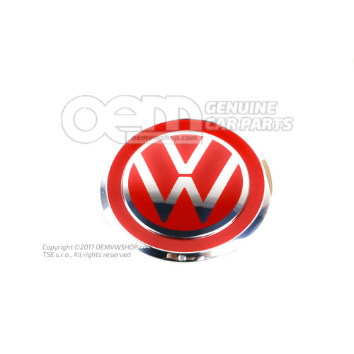 Ozdobný kryt kolesa chróm. lesklá/červ. tornádová 1S0601149JJZQ