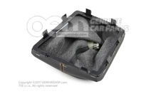 Hlavica rýchlostnej páky s obk. rých. páky (umelá koža) čierna/hnedá (1)