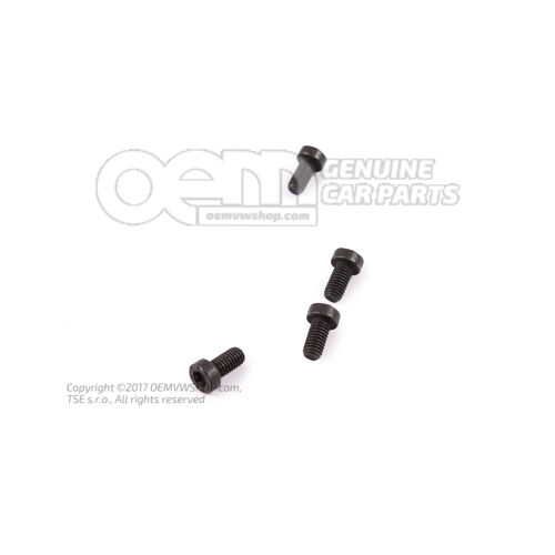 Skrutka s vnútornou šesťhrannou hlavou s vnútorným šesťhranom M6X12